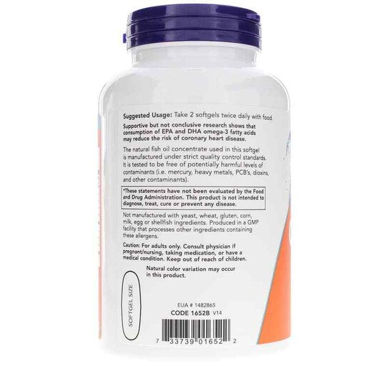 Omega-3 180 EPA / 120 DHA, NOW